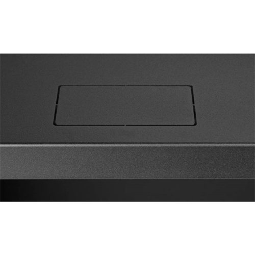 Stalflex RC19-6U-450GB 19" 6U 450 mm mély lapraszerelt fekete üveg ajtós fali rack szekrény