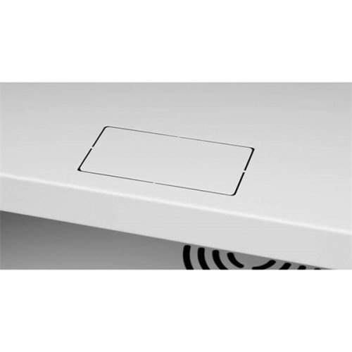 Stalflex RC19-6U-450GG 19" 6U 450 mm mély lapraszerelt szürke üveg ajtós fali rack szekrény