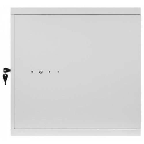 Stalflex RC19-9U-450GG 19" 9U 450 mm mély lapraszerelt szürke üveg ajtós fali rack szekrény