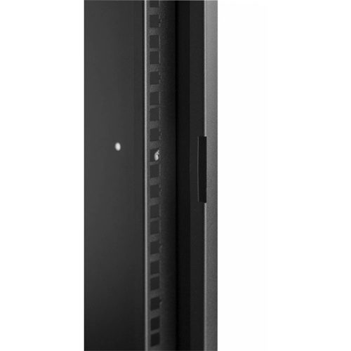 Stalflex RC19-12U-450GB 19" 12U 450 mm mély lapraszerelt fekete üveg ajtós fali rack szekrény