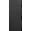 Stalflex CRC19-6U-330GB 19" 6U 330mm mély lapraszerelt fekete üveg ajtós fali rack sarokszekrény