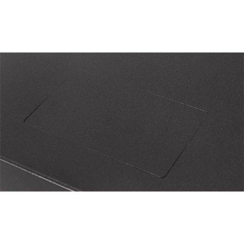 Stalflex CRC19-6U-330GB 19" 6U 330mm mély lapraszerelt fekete üveg ajtós fali rack sarokszekrény