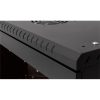 Stalflex CRC19-6U-330GB 19" 6U 330mm mély lapraszerelt fekete üveg ajtós fali rack sarokszekrény