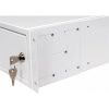 Stalflex CHR19-3U-420W 19" 3U 420mm mély fehér CCTV rack