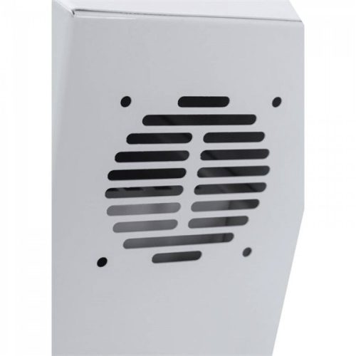 Stalflex CR19-2U-130-W 19" 2U 130 mm mély fehér fém ajtós fém szekrény