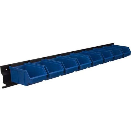 Stalflex BAR+8S-B falra szerelhető tárolósor 8 darab kék színű kis méretű tárolódobozzal