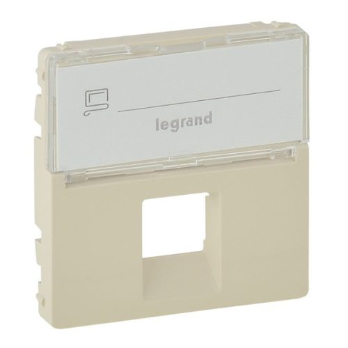 Legrand 755471 Valena Life címketartóval elefántcsont 1xRJ45 csatlakozóaljzat burkolat