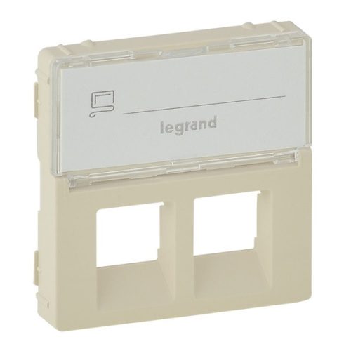 Legrand 755481 Valena Life címketartóval elefántcsont 2xRJ45 csatlakozóaljzat burkolat