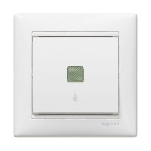 Legrand 774413 Valena lámpajellel jelzőfénnyel fehér egypólusú nyomó
