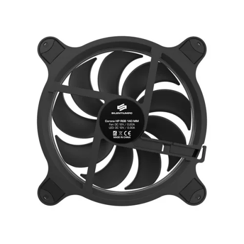 SilentiumPC 140mm Corona HP RGB ház hűtőventilátor