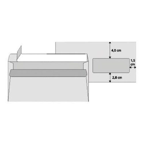 Office Depot LA4 szilikonos jobb ablakos 25db boríték