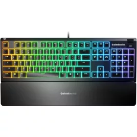 SteelSeries Apex 3 UK fekete gamer billentyűzet