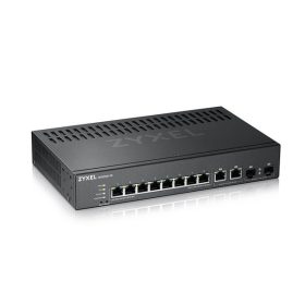   ZyXEL GS2220-10 8port GbE LAN 2xGbE RJ45/SFP Combo port L2 menedzselhető switch