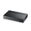 ZyXEL GS2220-10 8port GbE LAN 2xGbE RJ45/SFP Combo port L2 menedzselhető switch