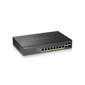   ZyXEL GS2220-10HP 8port GbE PoE LAN 2xGbE RJ45/SFP Combo port (180W) PoE L2 menedzselhető switch