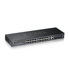   ZyXEL GS2220-28 24port GbE LAN 4xGbE RJ45/SFP Combo port L2 menedzselhető switch