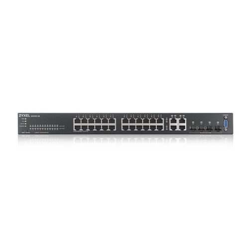 ZyXEL GS2220-28 24port GbE LAN 4xGbE RJ45/SFP Combo port L2 menedzselhető switch