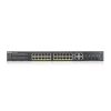 ZyXEL GS2220-28HP 24port GbE LAN 4xGbE RJ45/SFP Combo port (375W) PoE L2 menedzselhető switch