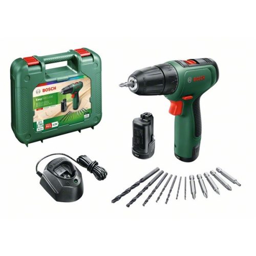 Bosch 06039D3007 EasyDrill 1200 2x1,5Ah akkus fúró-csavarozó készlet