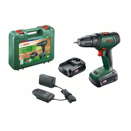 Bosch 06039D4002 Universaldrill 18V 2x1,5Ah kofferban akkus fúró-csavarozó