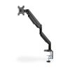 DIGITUS gázrugós C-bilincses univerzális (VESA 75/100) 1-es fekete monitor tartó konzol