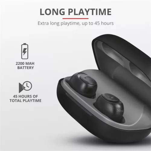 Trust Duet XP Bluetooth True Wireless Bluetooth fekete fülhallgató