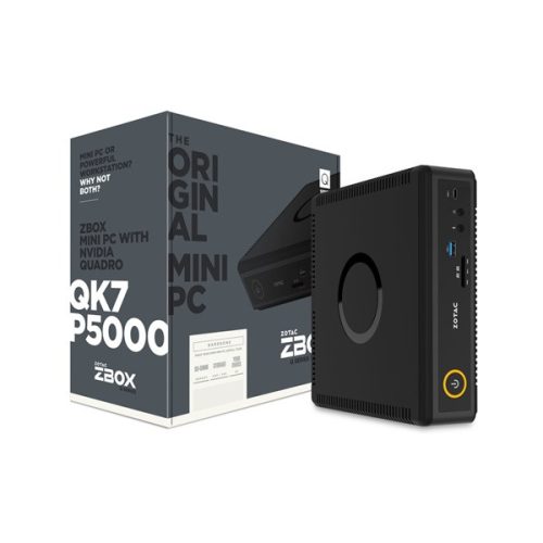 Zotac ZBOX QK7P5000  (i7-7700T/2x SO-DIMM DDR4/1x SATA, 1x M.2/ QUADRO P5000 16GB GDDR5) mini Intel barbone asztali PC