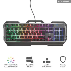 Trust GXT 856 Torac HUN USB fekete gamer billentyűzet