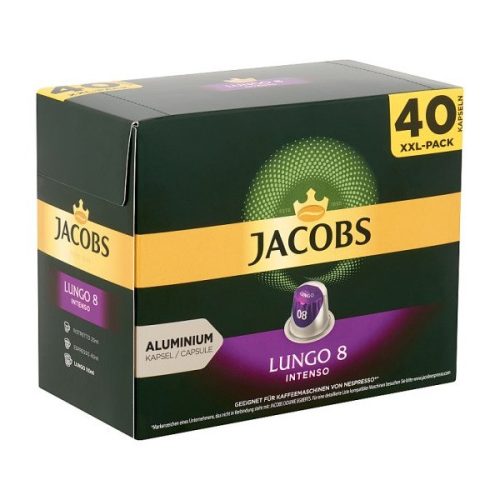 Douwe Egberts Jacobs Lungo 8 Intenso Nespresso kompatibilis 40 db kávékapszula