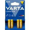 Varta 4103101414 Longlife AAA alkáli mikro ceruza elem 4db/bliszter