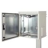 Lande LN-SBO-IP5520U6060-LG SAFEbox 19" 20U 600x600 kültéri szürke fali rack szekrény