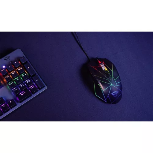 Trust GXT 160X Ture 4500dpi RGB optikai gamer egér
