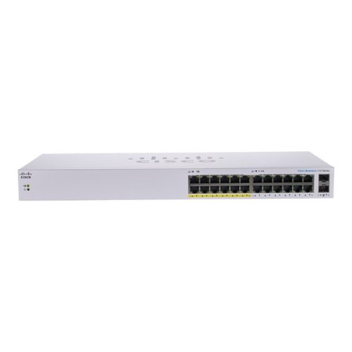 Cisco CBS110-24PP 12x GbE PoE LAN 12 GbE LAN 2x combo GbE RJ45/SFP port nem menedzs. PoE switch
