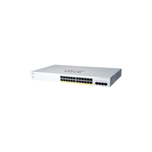 Cisco CBS220-24P-4G 24x GbE PoE+ LAN 4x SFP port L2 smart menedzselhető PoE+ switch