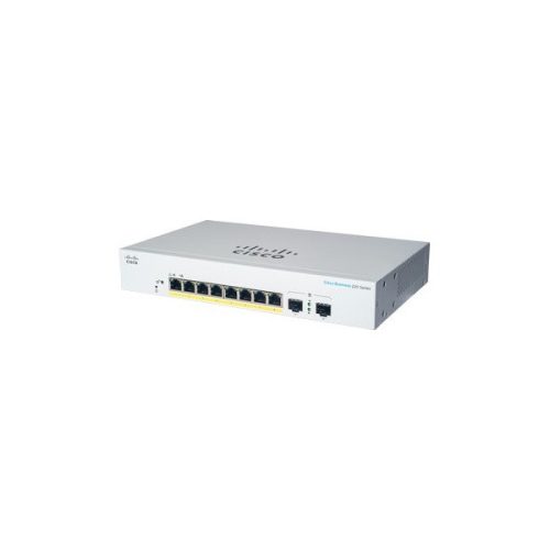 Cisco CBS220-8P-E-2G 8x GbE PoE+ LAN 2x SFP port L2 smart menedzselhető PoE+ switch