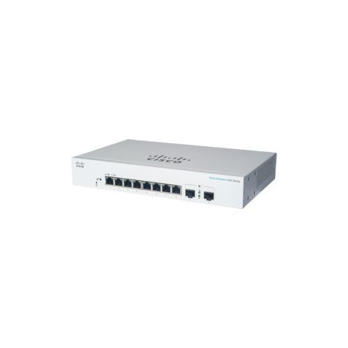 Cisco CBS220-8T-E-2G 8x GbE LAN 2x SFP port L2 smart menedzselhető switch