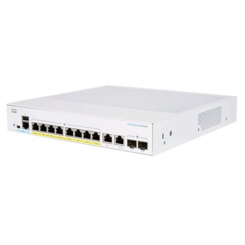 Cisco CBS250-8PP-D 8x GbE PoE+ LAN port L2 menedzselhető PoE+ switch