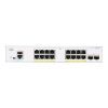 Cisco CBS350-16P-2G 16x GbE PoE+ LAN 2x SFP port L3 menedzselhető PoE+ switch