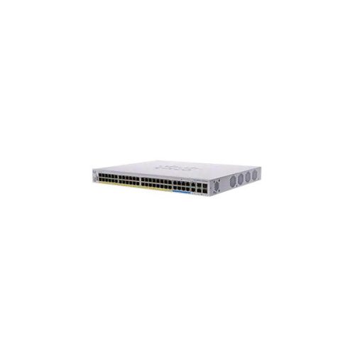 Cisco CBS350-48NGP-4X 40xGbE PoE+ LAN 8x5GbE Multi-Gig PoE+ LAN 2x10GbE RJ45/SFP+ combo 2xSFP+ port L3 menedzs. Multi-Gi