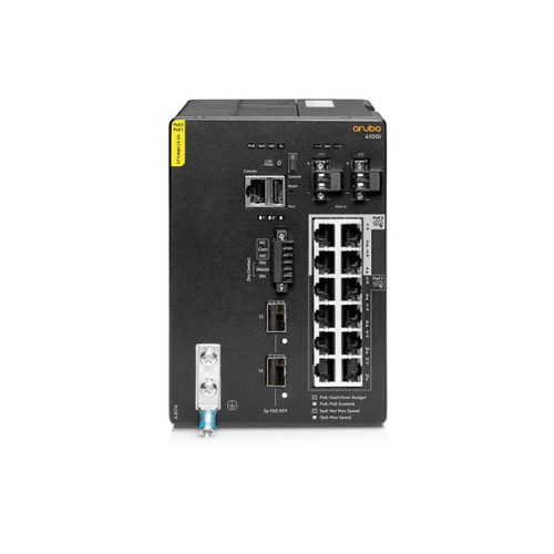 Aruba 4100i 12G CL4/6 2SFP+ DIN PoE Switch