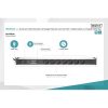 DIGITUS 0U PDU 230V 16A 7xCEE 7/3 aljzat CEE7/7 csatlakozó túlfeszültség védelemmel és vonalszűrővel 2m elosztósor