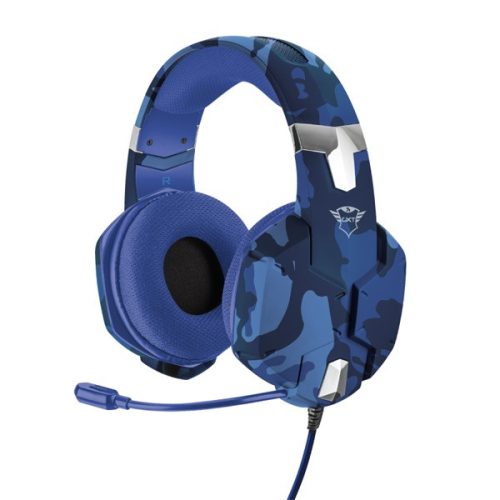 Trust GXT 322B Carus PS4/PS5 kék gamer headset