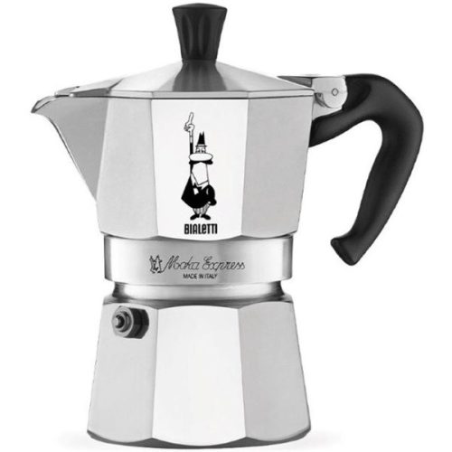 Bialetti Moka Express inox 1 személyes kotyogós kávéfőző