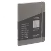 Fabriano Ecoqua Plus A5 80 lapos antracit kockás notesz