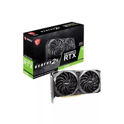 MSI GeForce RTX 3060 VENTUS 2X 12G OC nVidia 12GB GDDR6 192bit PCIe videókártya