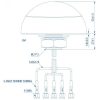 Teltonika PR1KCO28 combo MIMO Moblie/GNSS/WiFi SMA tető antenna