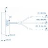 Teltonika PR1KCS28 combo SISO Mobile/GNSS/WiFi SMA tető antenna