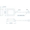 Teltonika PR1KSG30 GNSS ragasztással rögzíthető SMA antenna