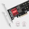 Axagon PCEM2-ND PCI-Express - NVME+M-key/dataswitch/SP/LP M.2 adapter