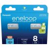 Panasonic Eneloop BK-3MCDE/8BE AA 2000mAh ceruza akku 8db/csomag